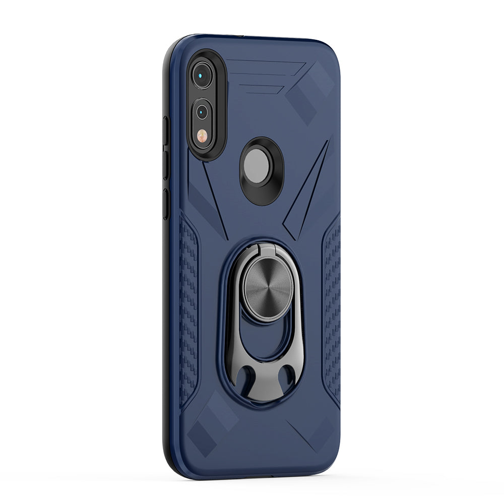 MOTOROLA E7 Case with Ring Holder In Blue